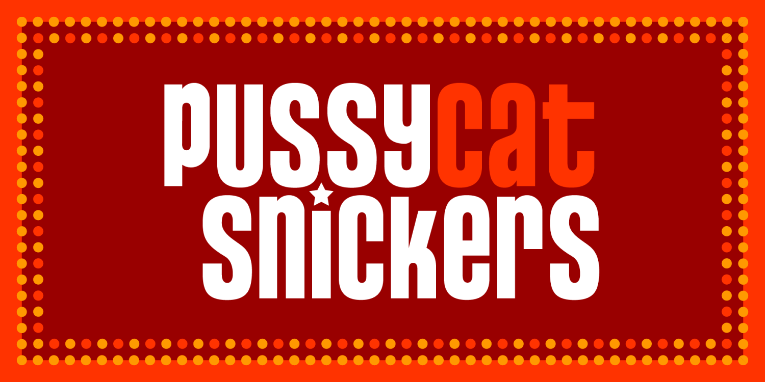 Pussycat Font Poster