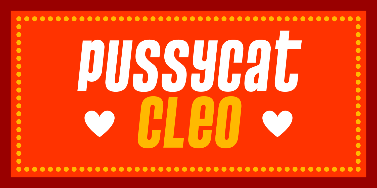 Pussycat Font Poster