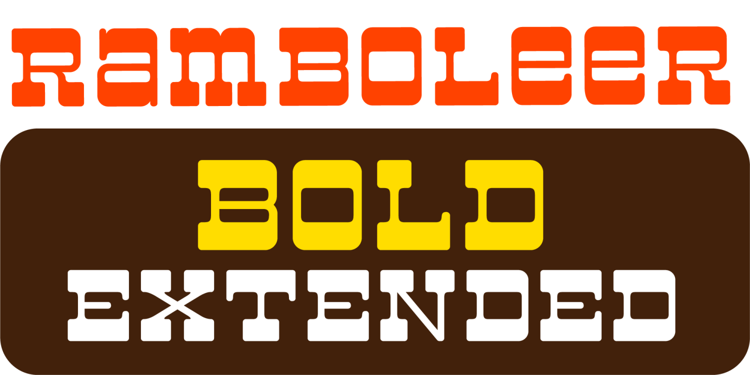 Ramboleer Font Poster