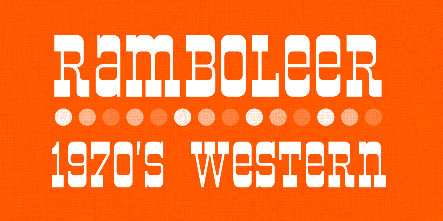 Ramboleer Font Poster