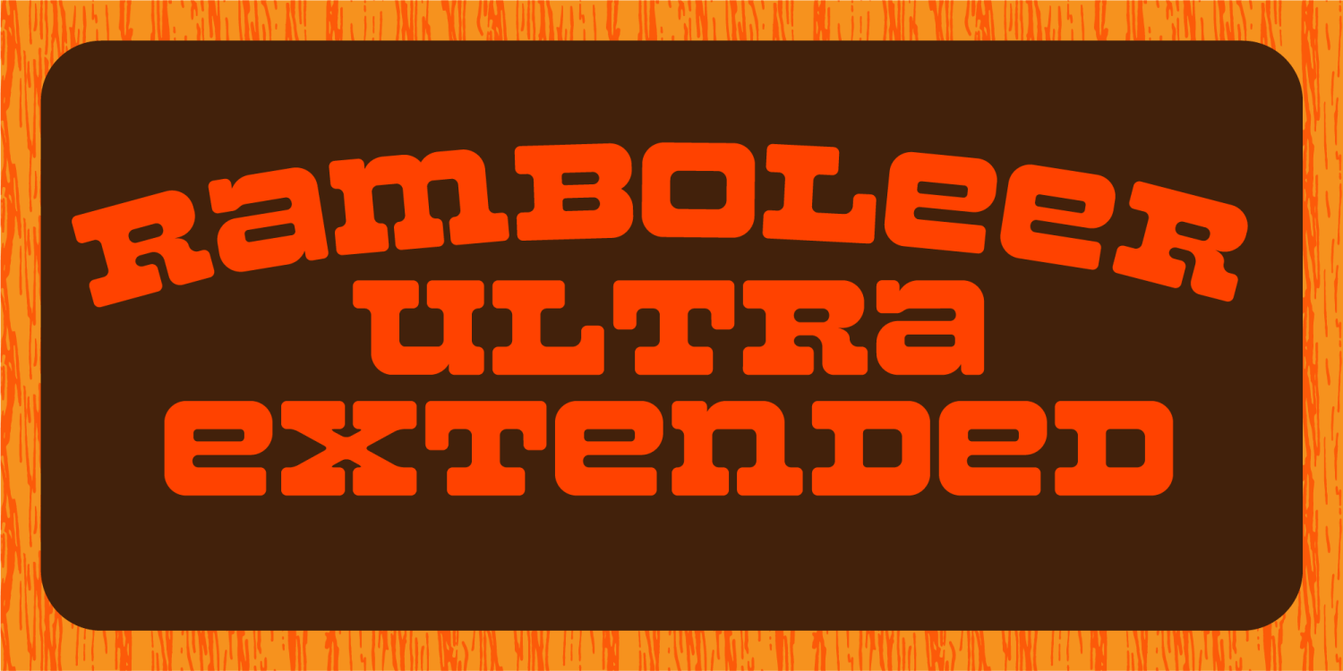 Ramboleer Font Poster