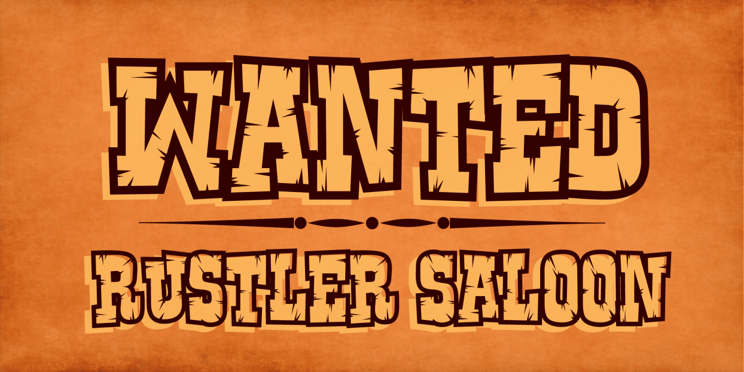 Rustler Font Poster