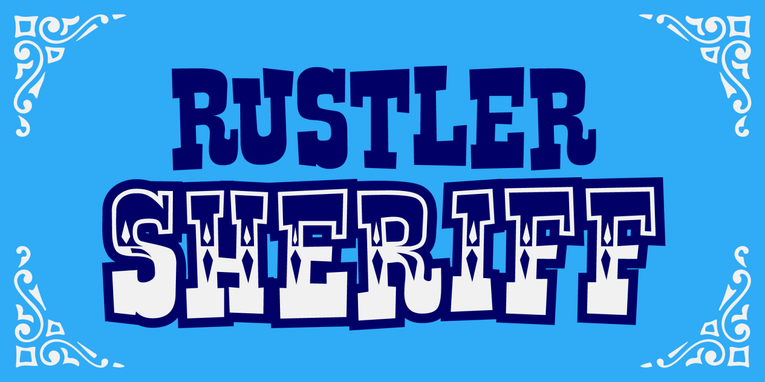 Rustler Font Poster