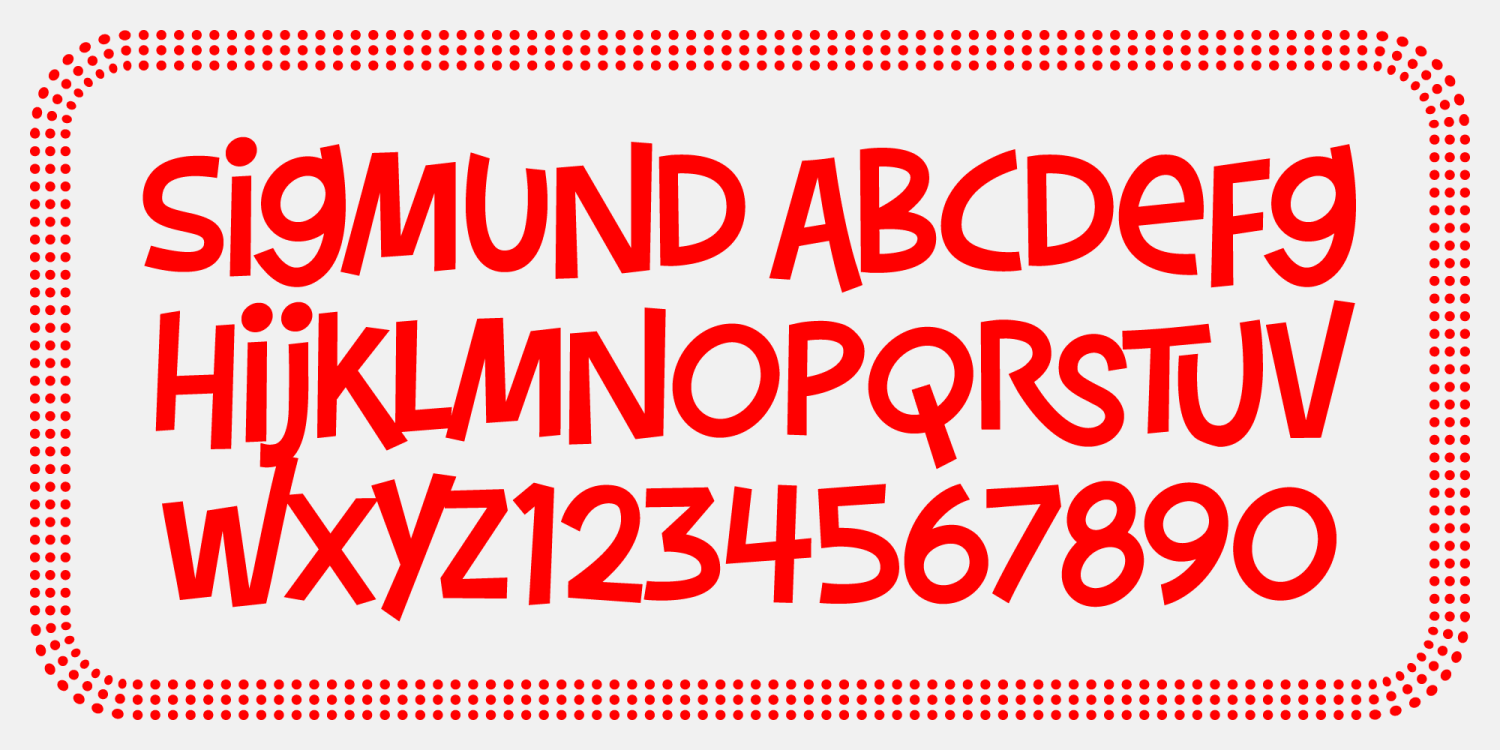 Sigmund Font Poster