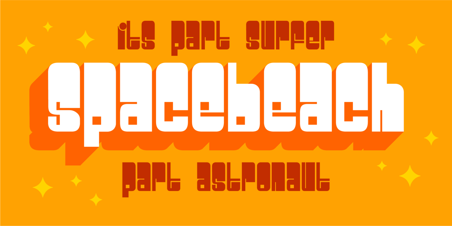 Spacebeach Font Family
