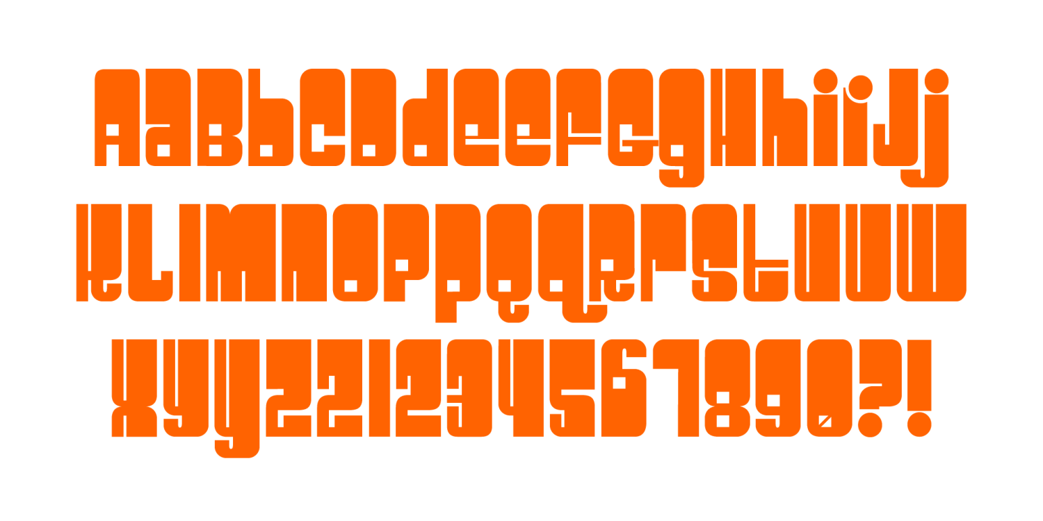 Spacebeach Font Poster