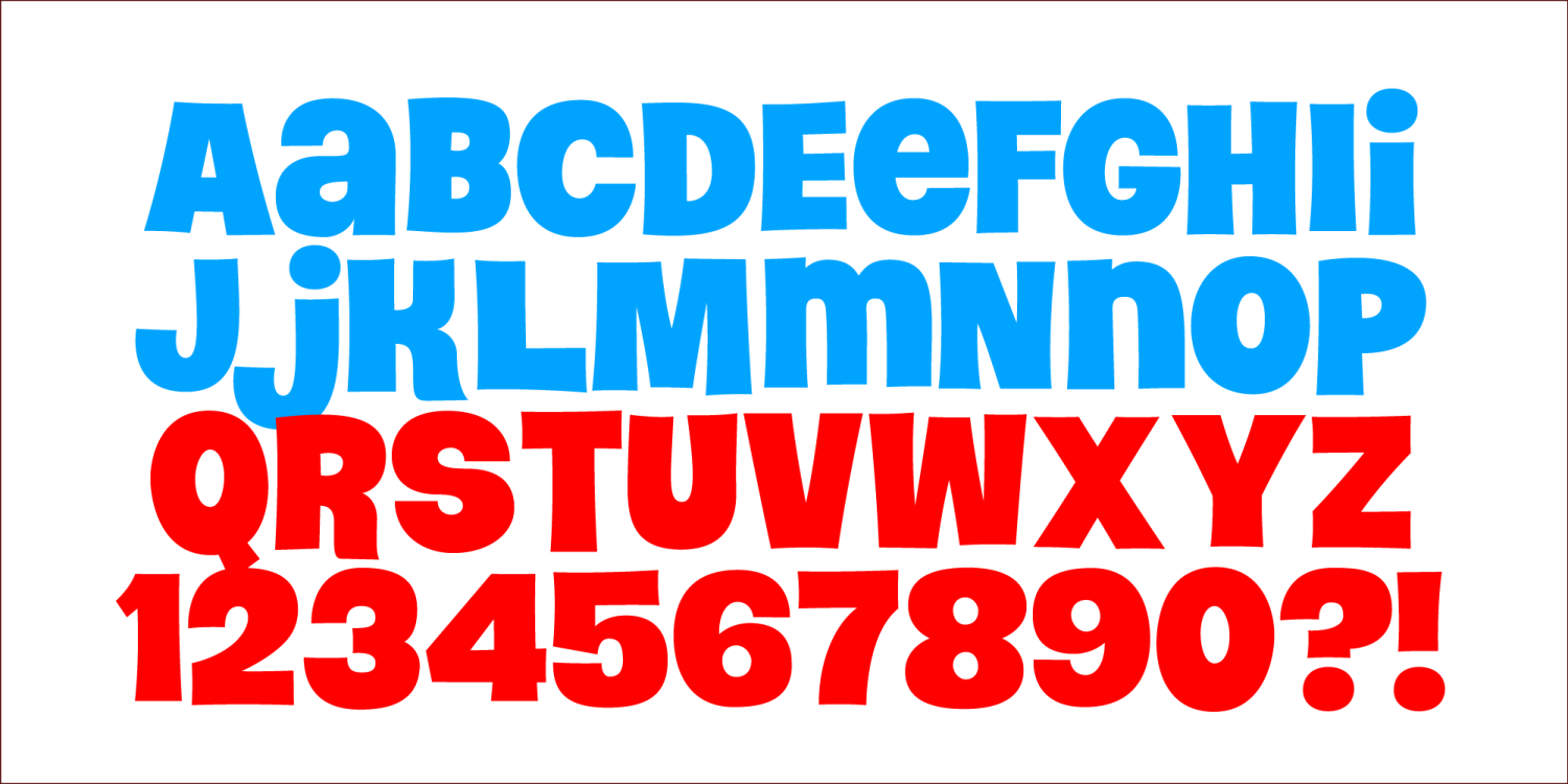 Sugar Bear Font Poster