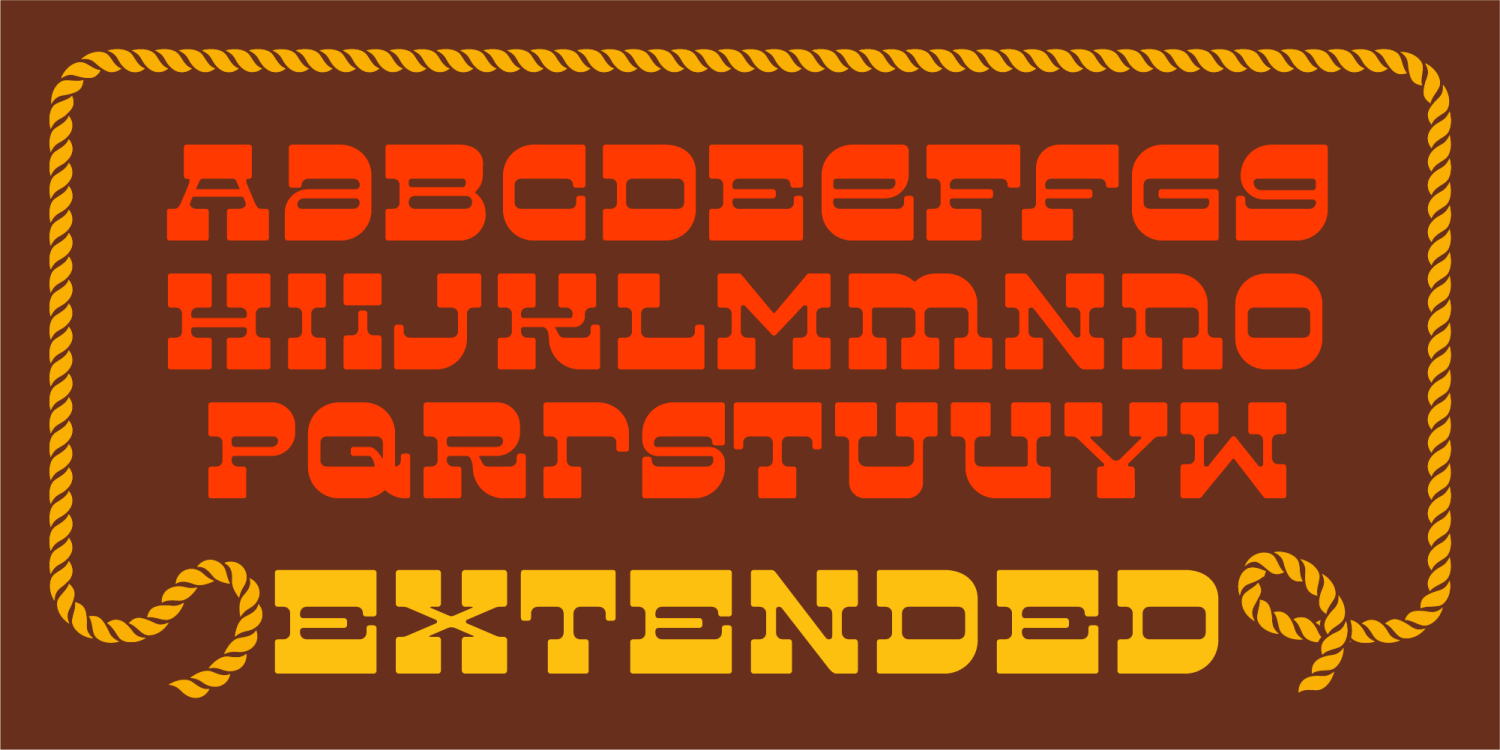 Superfly Extended Font Poster