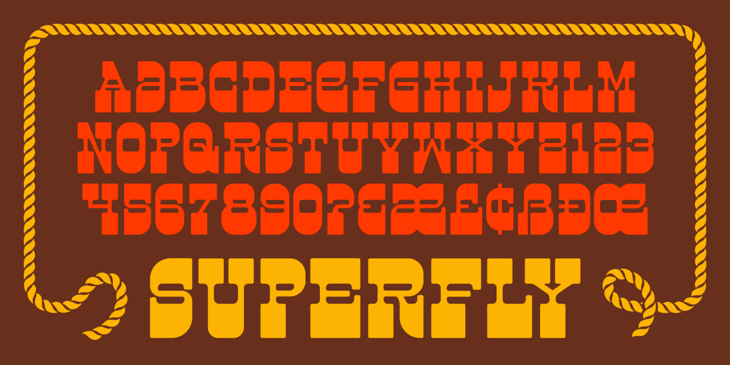 Superfly Font Poster