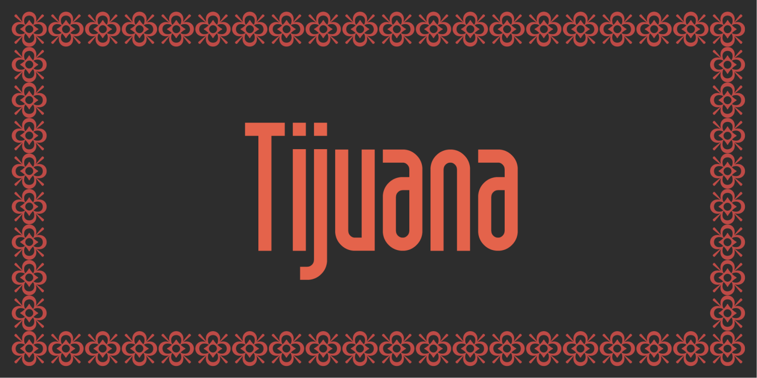 Tijuana Font Poster