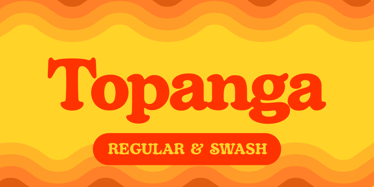 Topanga Font Poster