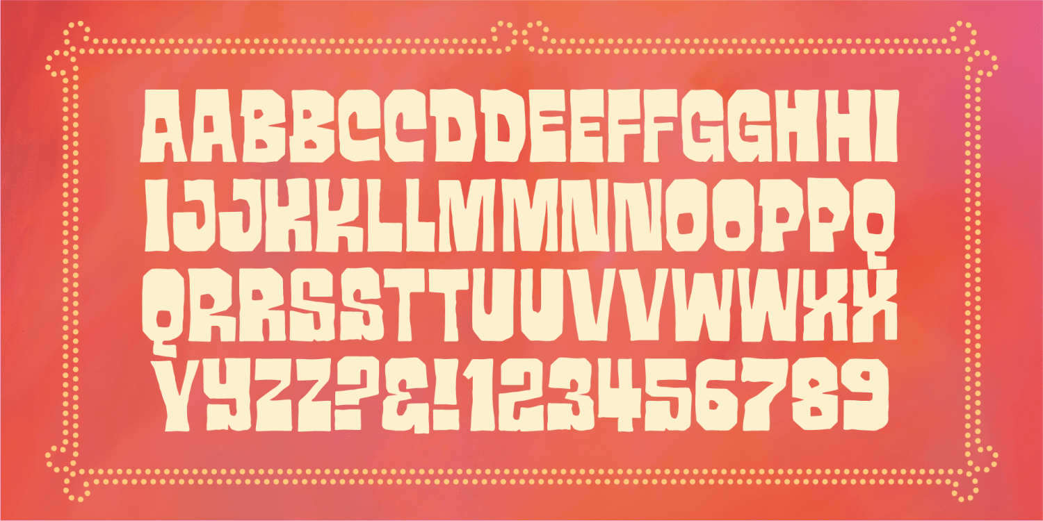 Watusi Font Poster