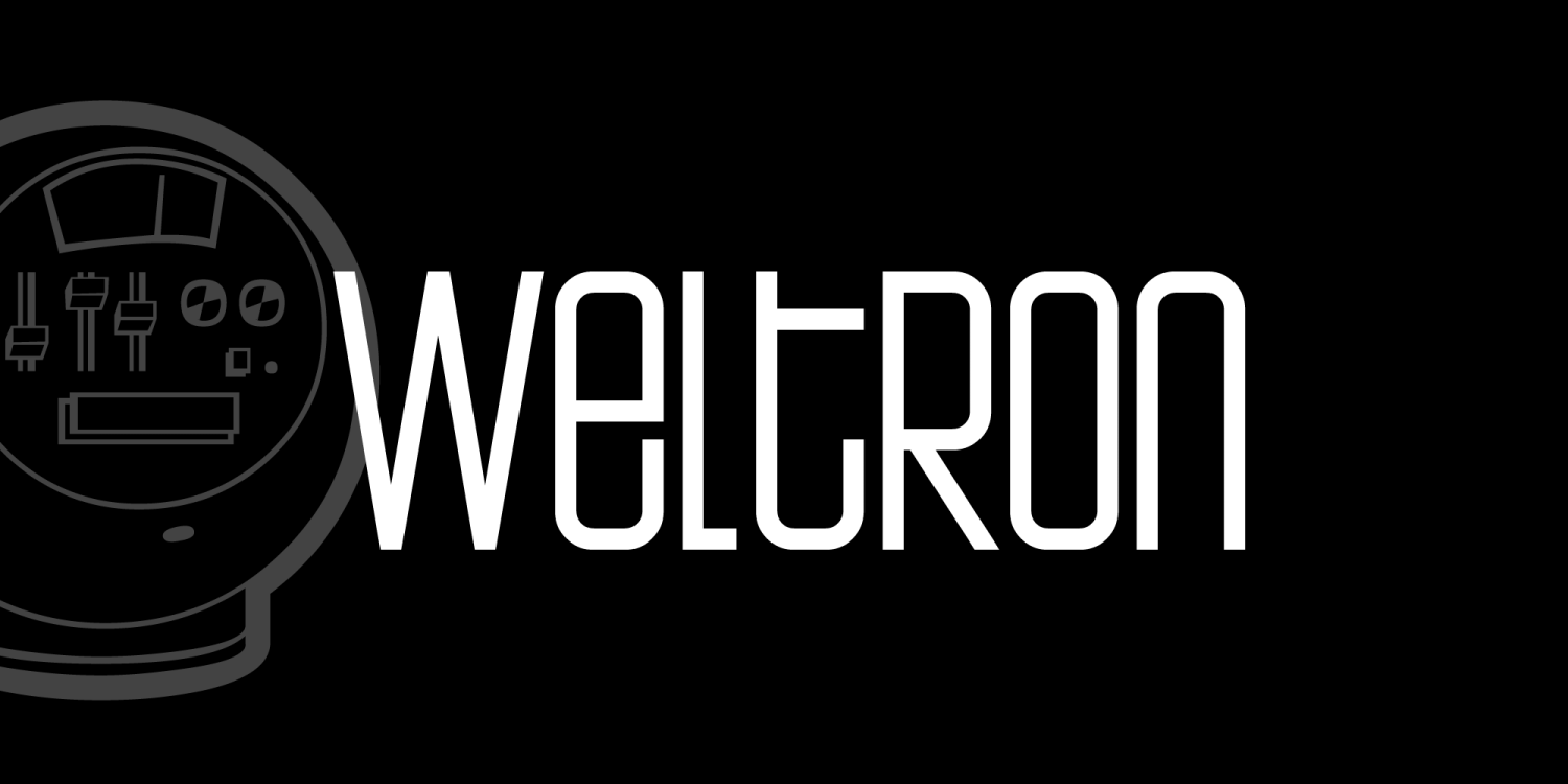 Weltron Font Poster