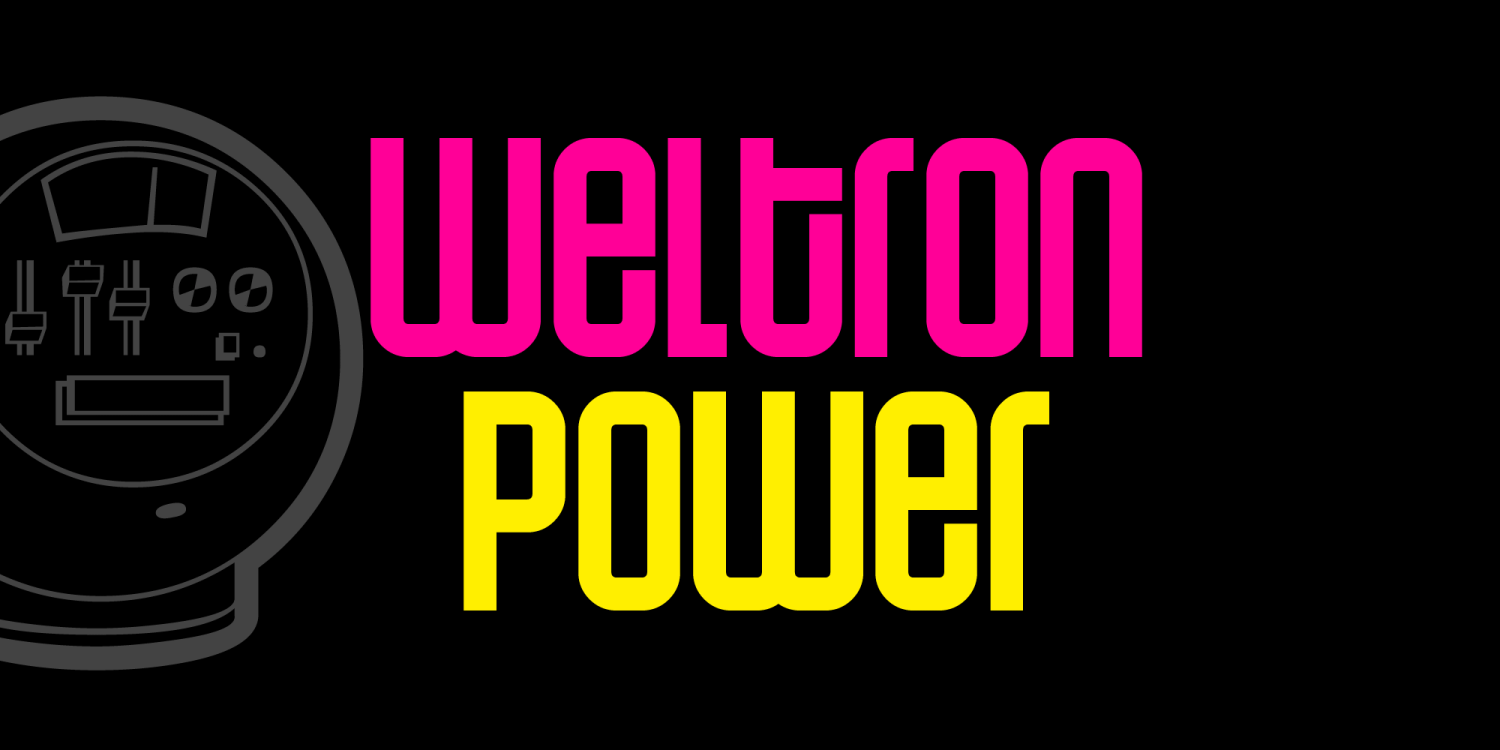 Weltron Font Poster