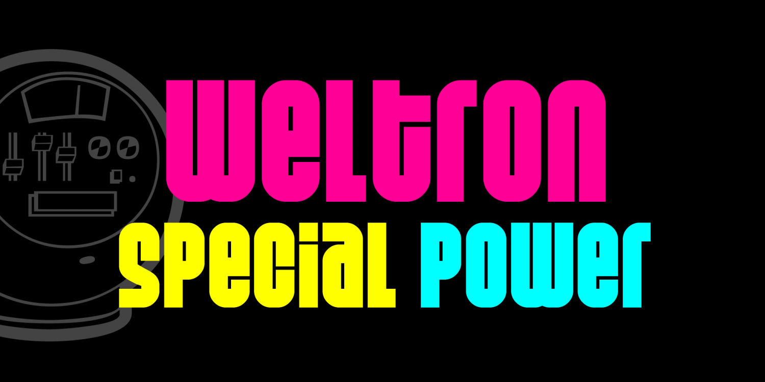 Weltron Font Poster