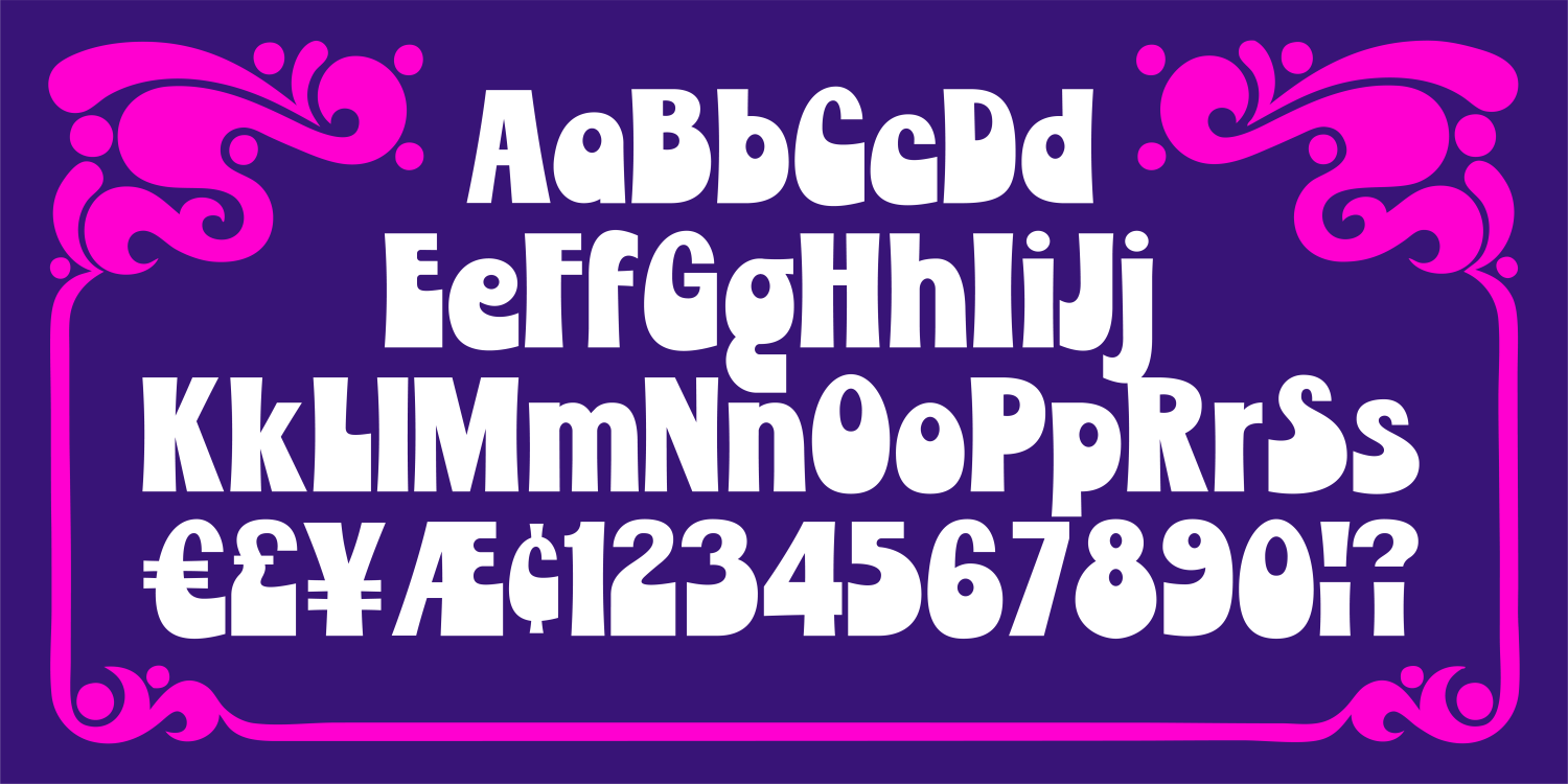 Wonderbug Font Poster
