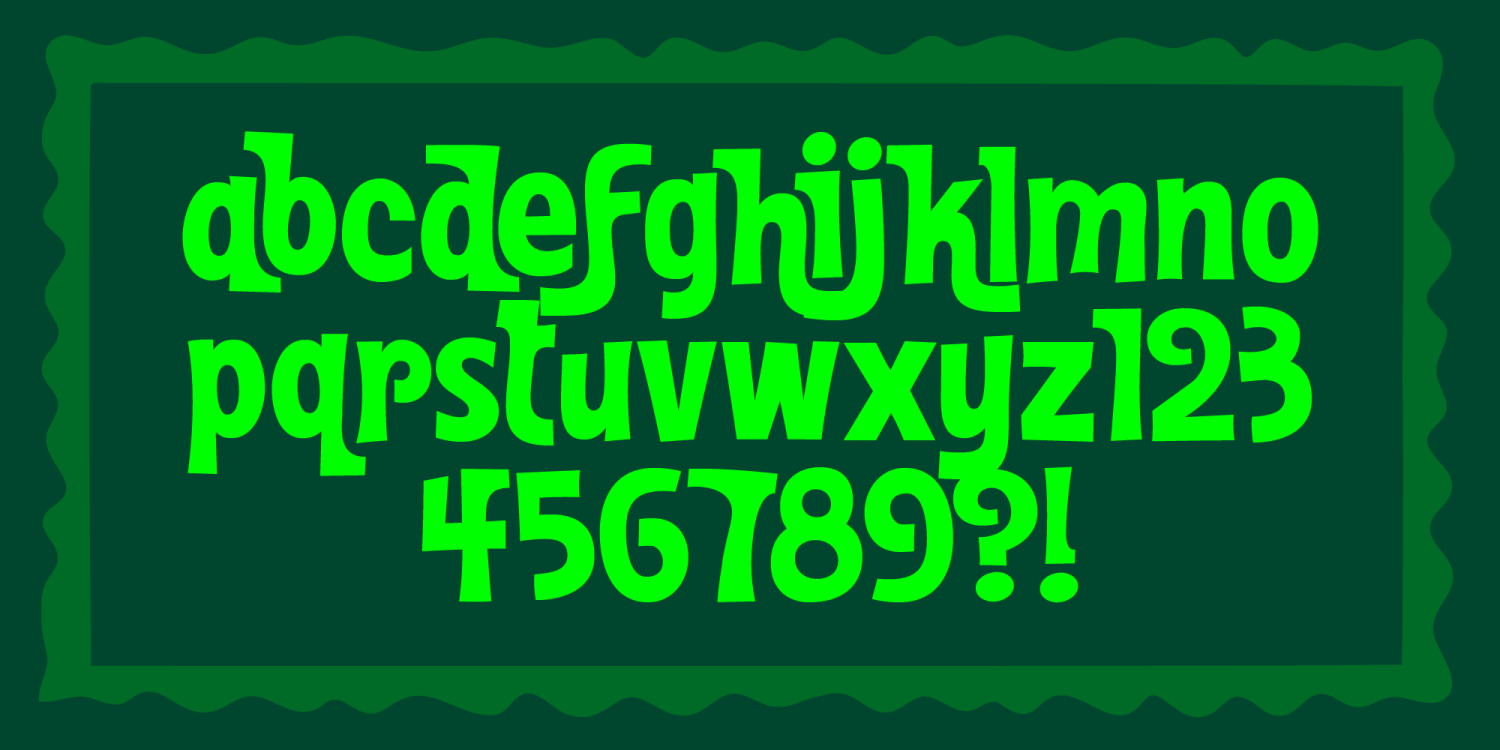 Wonderkid Font Poster