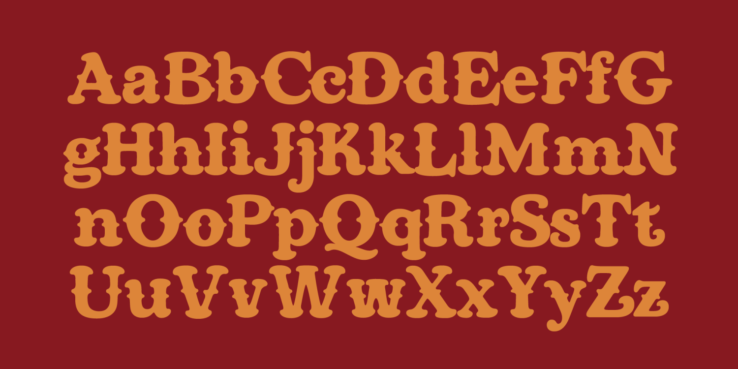 Wrangler Font Poster