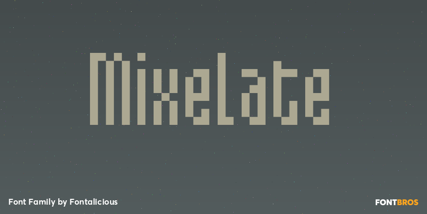 Mixelate Font Family